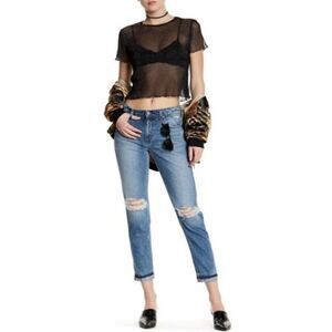 JOE’S JEANS The Ex-Lover Boyfriend Ankle Jeans Straight Distressed Sz 30 NWT